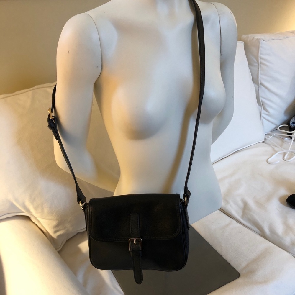 Black Leather Bag EUC! - Picture 2 of 8